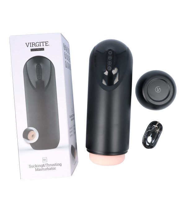 MASTURBADOR M1 SUCCIÓN / SUBE Y BAJA / VIBRACIÓN FLESH USB - Imagen 4
