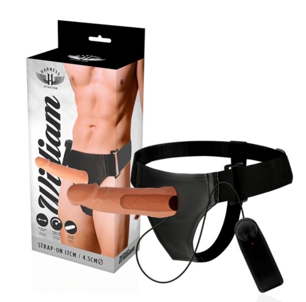 HARNESS ATTRACTION - ARNÉS HUECO BENNY CON VIBRADOR 15 CM -O- 4.5 CM