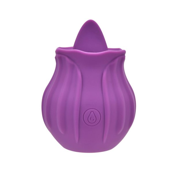 Loving Joy Vibrador de clítoris para lamer rosas morado - Imagen 2