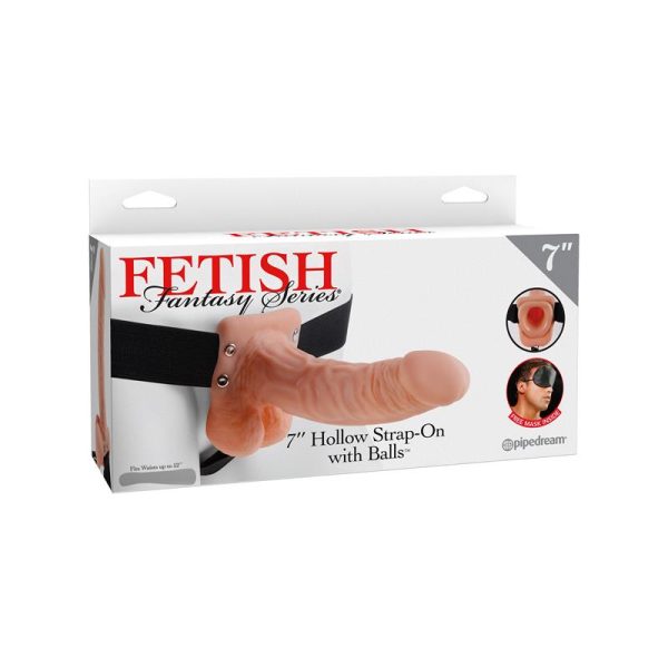 FETISH FANTASY SERIES Fetish Fantasy Series Arnés con Hueco y Testículos de 17,7 cm Color Natural