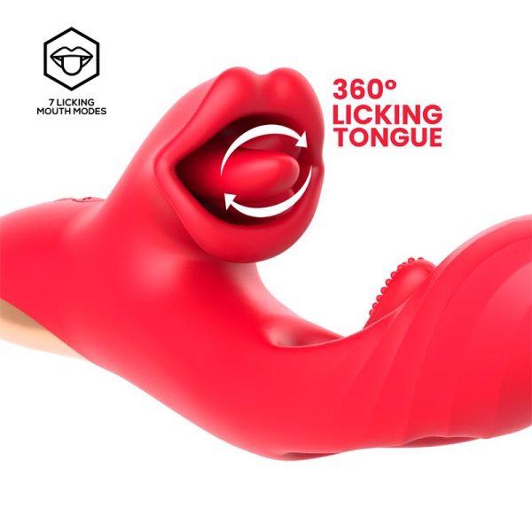 INTOYOU Grant Vibrador con Flipping y Lengua Licking 360º - Imagen 4