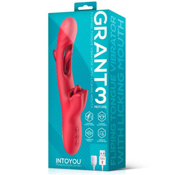 ACTION Limbe Vibrador con Lengua Flip-Flap, Bola Percutora y Up and Down