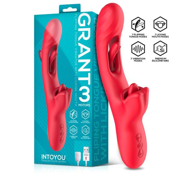 INTOYOU Grant Vibrador con Flipping y Lengua Licking 360º - Imagen 2