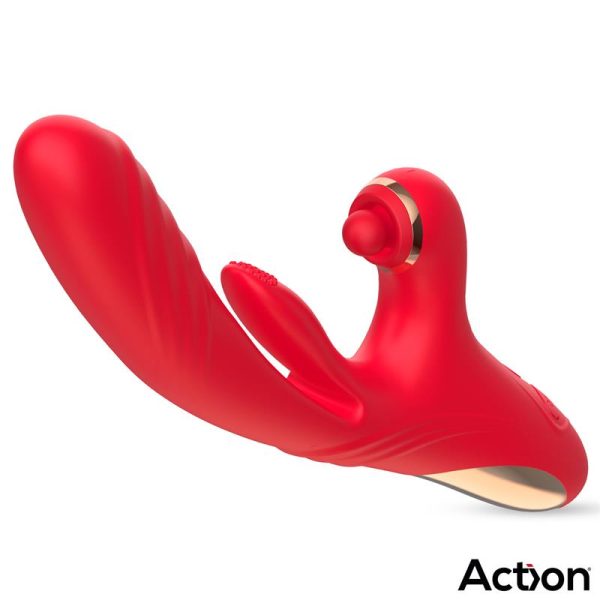 ACTION Limbe Vibrador con Lengua Flip-Flap, Bola Percutora y Up and Down - Imagen 3
