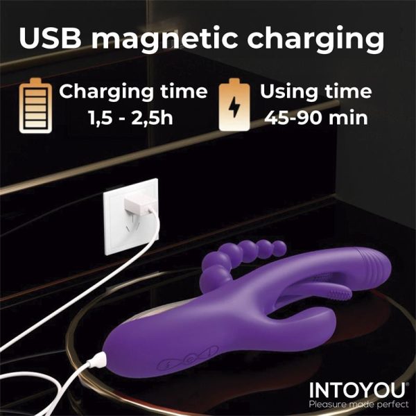 INTOYOU Triya Vibrador con Lengua Flipping y Cadena Anal - Imagen 4