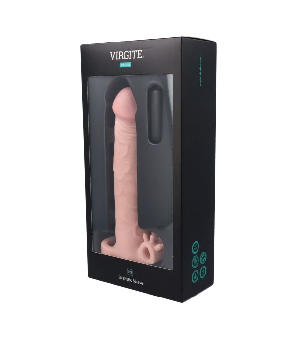 FUNDA PENE REALÍSTICA S5 FLESH 19 CM C/ VIBRACIÓN - Imagen 3