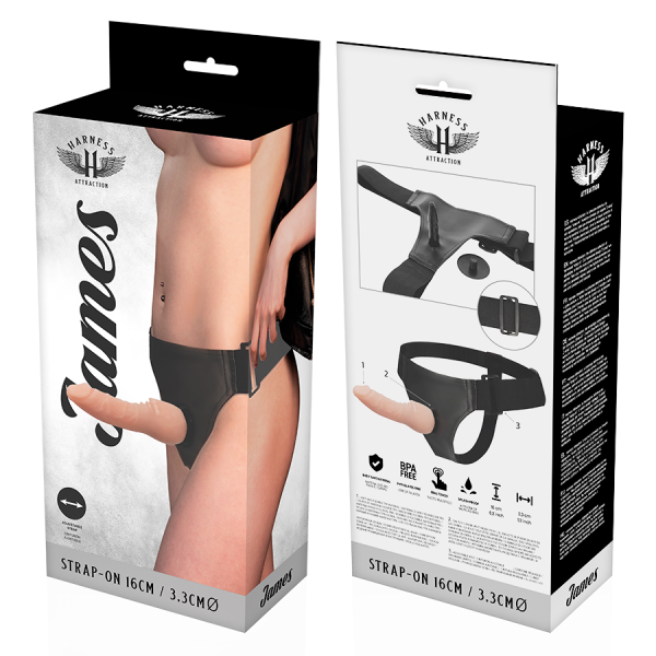 HARNESS ATTRACTION - ARNÉS JAMES 16 CM -O- 3.3 CM - Imagen 3