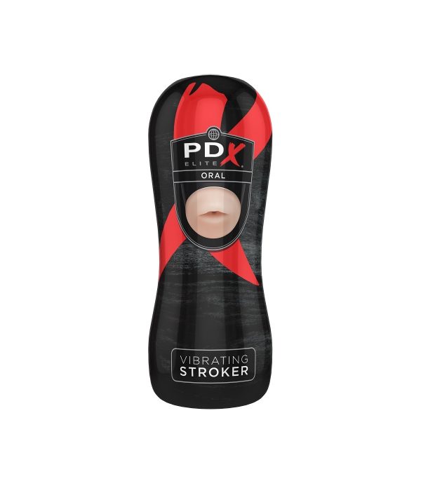 VIBRATING ORAL STROKER LIGHT/BLACK - Imagen 2